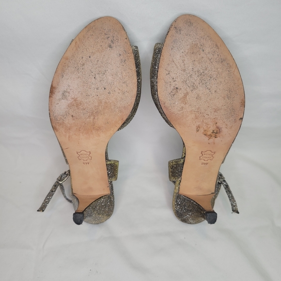 J.Renee Dayna Sling-Back Glimmer Pumps, Pewter - Picture 7 of 16